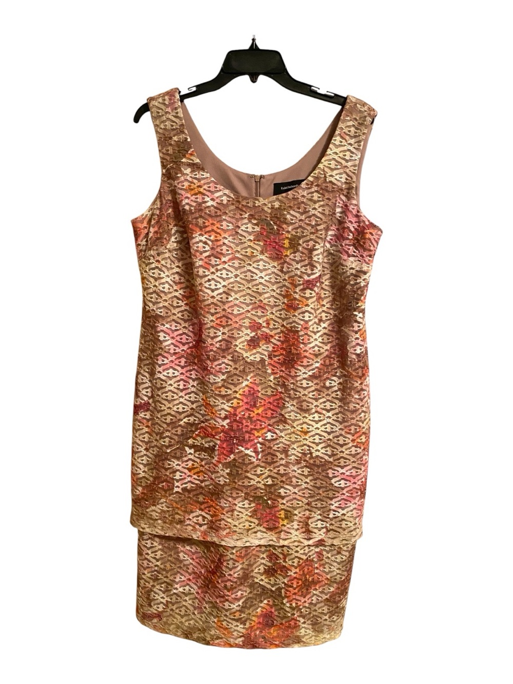 R&M Richards Floral Sleeveless Shift Dress Beautiful Multi-Color Size 14 - Picture 2 of 10